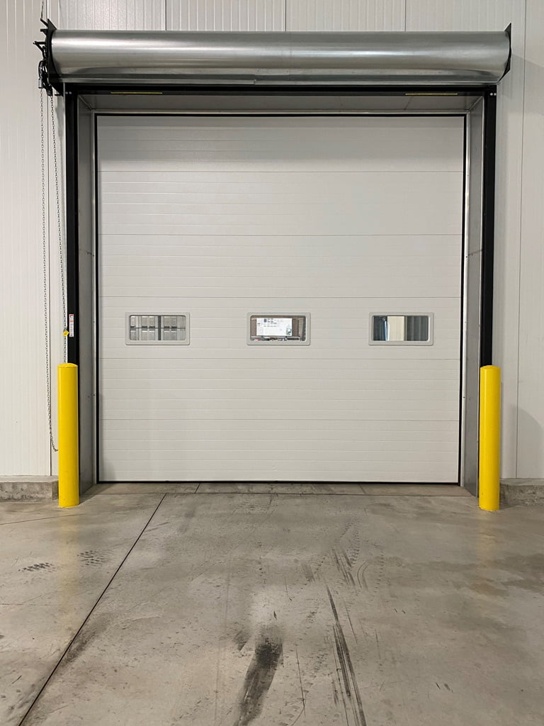 Overhead garage door with Fire rated shutter