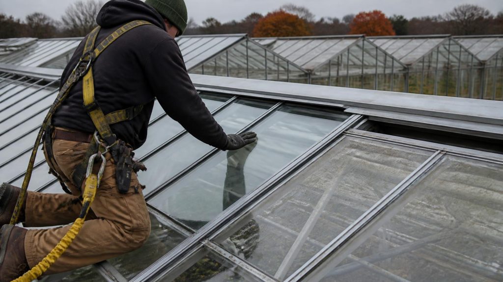Commercial greenhouse retrofit and maintenance